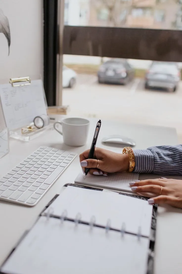 Neat desk setup for focused work sessions